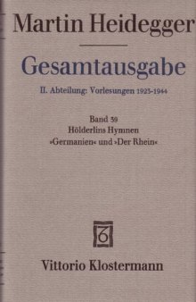 Hölderlins Hymnen 'Germanien' und 'Der Rhein'