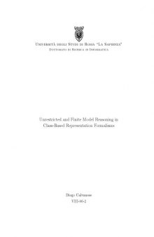 Unrestricted and finite model reasoning in class-based representation formalisms [PhD Thesis]