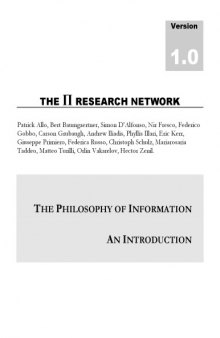 The Philosophy of Information: An Introduction
