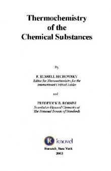 Termochemistry of the chemical substances