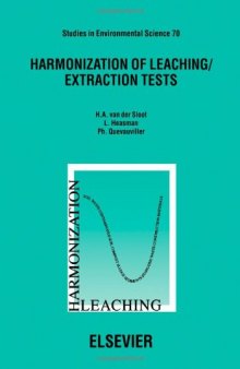 Harmonization of Leaching Extraction Tests