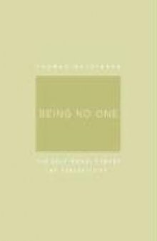 Being No One: The Self-Model Theory of Subjectivity (Bradford Books)