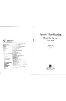 System Identification, Theory for Users