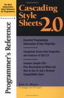 Cascading style sheets 2.0: programmer's reference