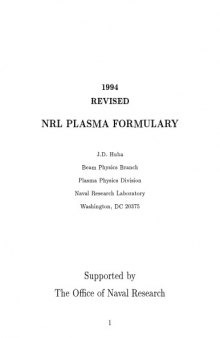 NRL PLASMA FORMULARY