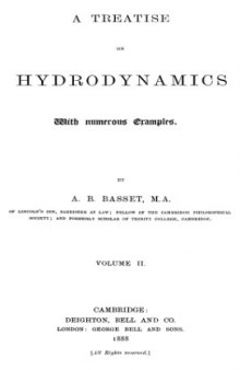 A treatise on hydrodynamics,