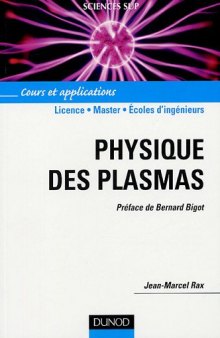 Physique des plasmas : Cours et applications