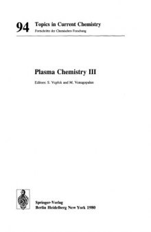 Plasma Chemistry III