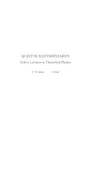 Quantum electrodynamics (Gribov's lectures on theoretical physics)  (bookmarked)