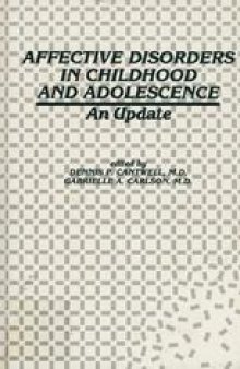 Affective Disorders in Childhood and Adolescence: An Update