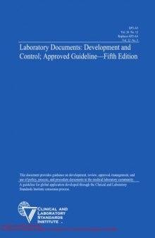 Laboratory Documents: Development and Control; Approved Guideline