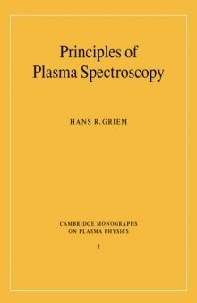 Principles of Plasma Spectroscopy 