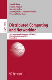 Distributed Computing and Networking: 14th International Conference, ICDCN 2013, Mumbai, India, January 3-6, 2013. Proceedings