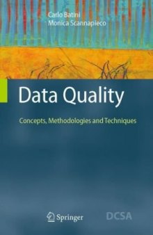 Data Quality: Concepts, Methodologies and Techniques