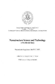 Nanostructure Science and Technology. A Worldwide Study