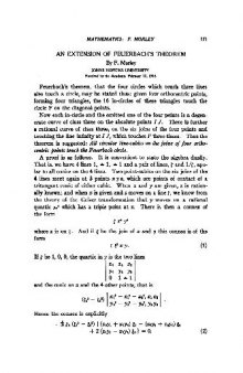 An Extension of Feuerbachs Theorem (1916)(en)(3s)