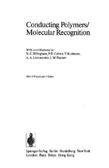 Conducting Polymers Molecular Recognition