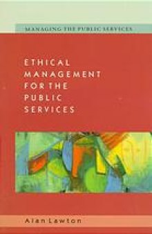 Ethical management for the public services