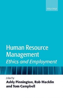 Human Resource Management, Ethics and Employment