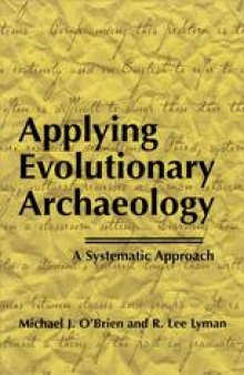 Applying Evolutionary Archaeology: A Systematic Approach