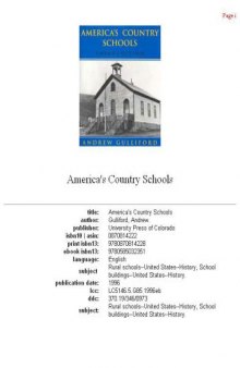 Americas Country Schools