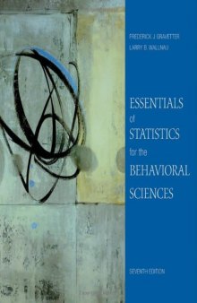 Essentials of Statistics for the Behavioral Science 7th Ed.