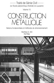 Construction metallique : Notions fondamentales et methodes de dimensionnement  French