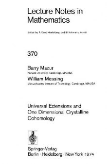 Universal Extensions and One Dimensional Crystalline Cohomology
