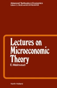 Lectures on Microeconomic Theory (Advanced Textbooks in Economics)