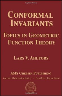 Conformal Invariants: Topics in Geometric Function Theory (Ams Chelsea Publishing)