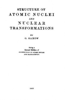 Structure of atomic nuclei and nuclear transformations
