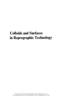 Colloids and Surfaces in Reprographic Technology