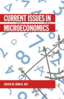 Current Issues in Microeconomics