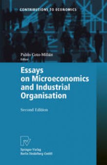 Essays on Microeconomics and Industrial Organisation