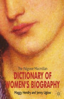 Dictionary of Women’s Biography