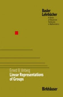 Linear Representations of Groups