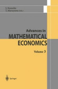 Advances in Mathematical Economics