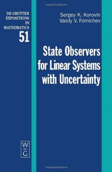 State observers for linear systems with uncertainty