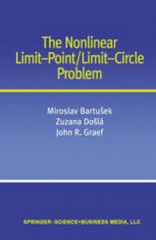 The Nonlinear Limit-Point/Limit-Circle Problem