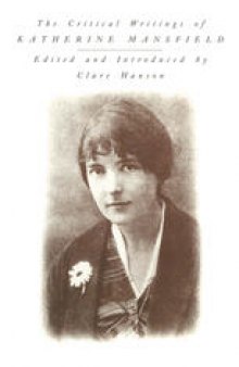 The Critical Writings of Katherine Mansfield
