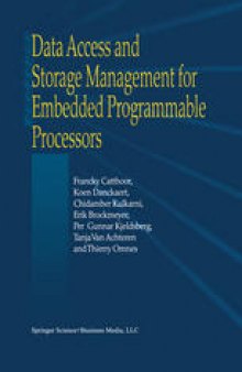 Data Access and Storage Management for Embedded Programmable Processors