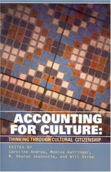 Accounting for Culture: Thinking Through Cultural Citizenship (Governance Series)