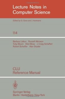 CLU Reference Manual