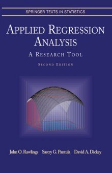 Applied Regression Analysis A Research Tool