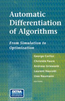 Automatic Differentiation of Algorithms: From Simulation to Optimization