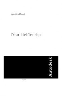 Auticad MEP 2008. Disacticel electrique