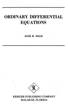 Ordinary Differential Equations  