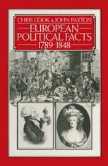 European Political Facts 1789–1848