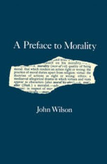 A Preface to Morality