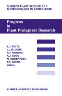 Progress in Plant Protoplast Research: Proceedings of the 7th International Protoplast Symposium, Wageningen, the Netherlands, December 6–11, 1987